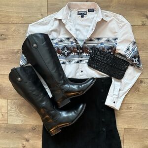 Panhandle Rodeo Western Shirt | Cowboy Chic NFR | Boys XL / Women’s M–L